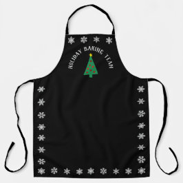 Holiday Baking Team l Christmas Tree l Snowflakes Schürze