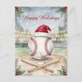 Holiday Baseball Christmas Cards Feiertagspostkarte