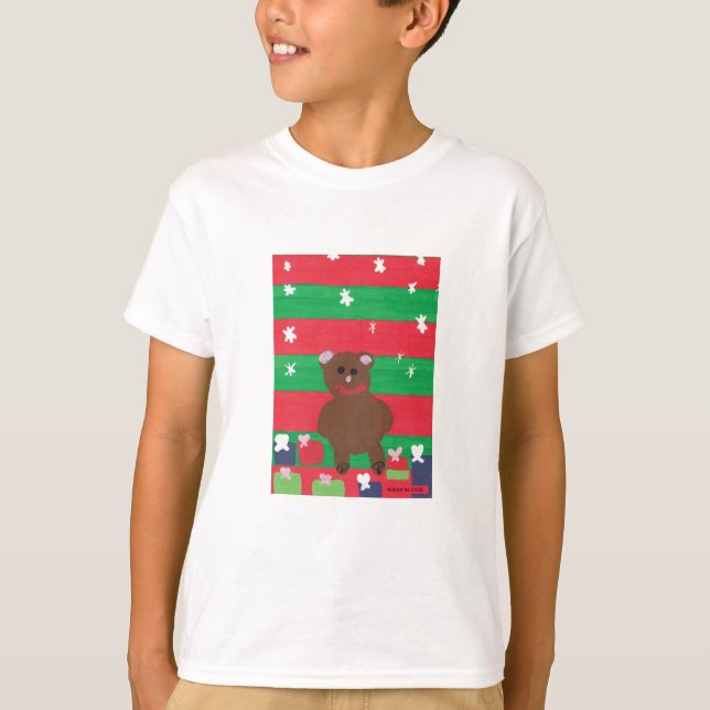 Holiday Bear - Kinder Kunst für das CHOC T-Shirt (Vorderseite)