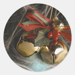 Holiday Bell Dekoration Runder Aufkleber