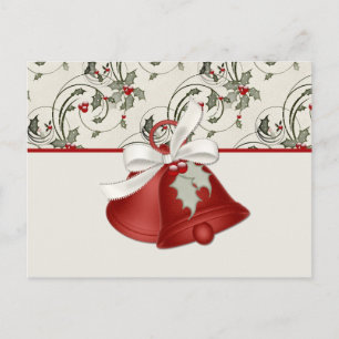 Holiday Bells Design 1 - Weihnachts Postkarte