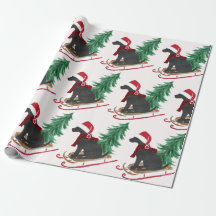 Holiday Black Lab Xmas Tree Schlitten