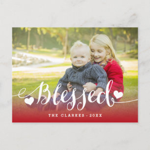 Holiday Blessings   Holiday Foto Postkarte
