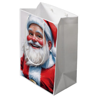 Holiday Blessings Santa Christmas Gift Bags Mittlere Geschenktüte