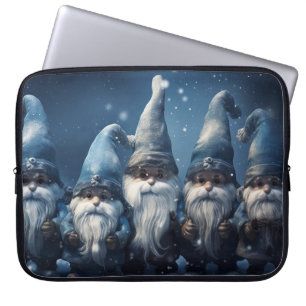 Holiday Blue Gnomes Winter Laptop Bag Laptopschutzhülle
