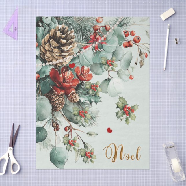 Holiday Branches Tree Tissue Paper Seidenpapier (Basteln)