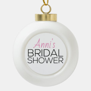 Holiday Brautparty Favor Keramik Kugel-Ornament