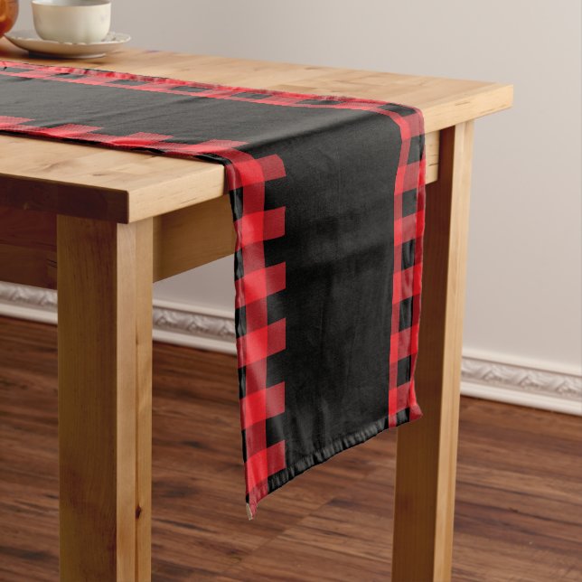 Holiday Buffalo Kariert Table Runner Mittelgroßer Tischläufer (Beispiel)