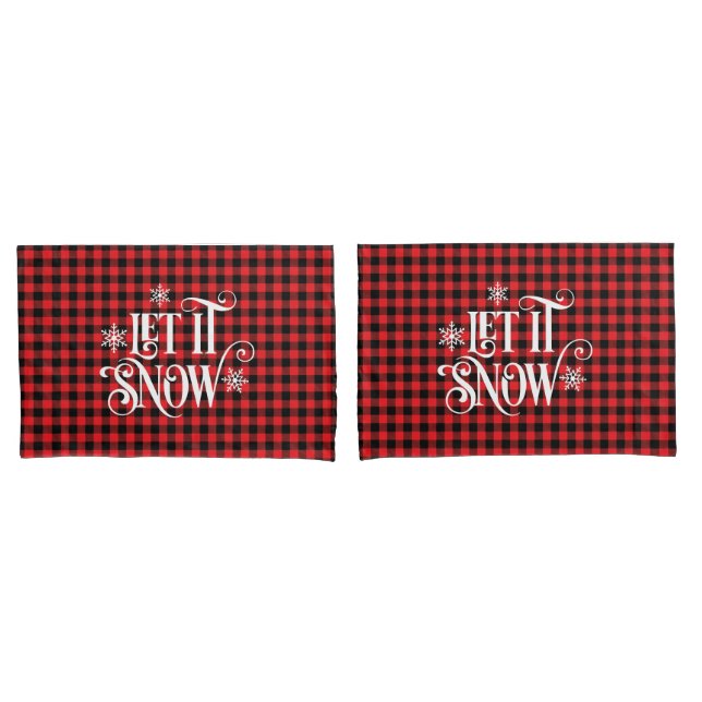 Holiday Buffalo Plaid Pillowcase Pair Kissenbezug (Vorderseite-Set)