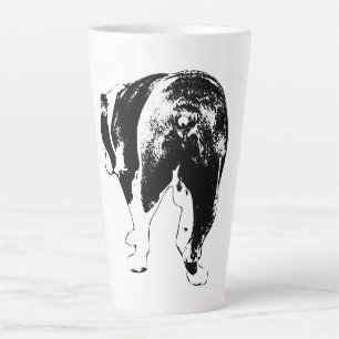 Holiday Bulldog Back View Ink Studie Milchtasse