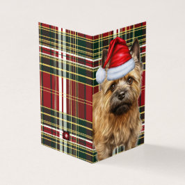Holiday Cairn Terrier Dog Karierte Weihnachten