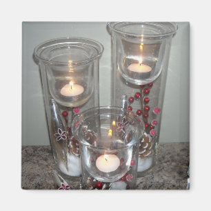 Holiday Candle Light Magnet