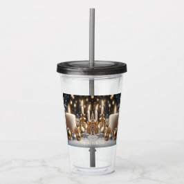 Holiday Candles Acrylic Tumbler Acryltrinkbecher