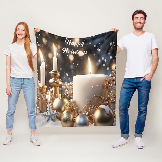 Holiday Candles Fleece Blanket (Beispiel)