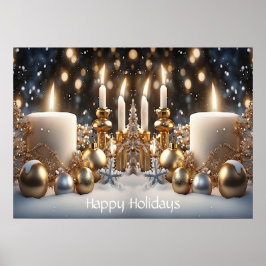 Holiday Candles Poster