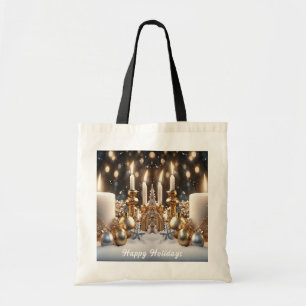 Holiday Candles Tote Bag Tragetasche
