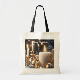 Holiday Candles Tote Bag Tragetasche