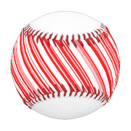 Holiday Candy Cane Red White Stripes 4Joe Baseball