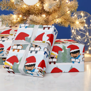 Holiday Carolers Weihnachten Geschenkpapier