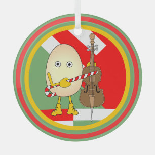 Holiday Cello Ornament Aus Glas