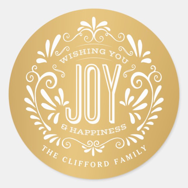 HOLIDAY CHALK ART ORNAMENT STICKERS (Vorderseite)