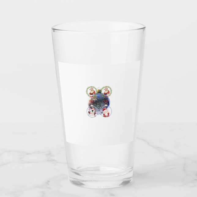 Holiday Characters on a Snowflake Ornament Glas (Vorderseite)