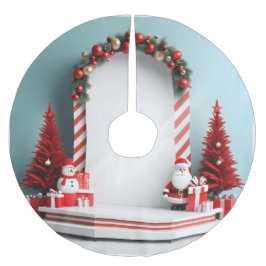 Holiday Cheer Bühne Polyester Weihnachtsbaumdecke