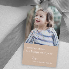 Holiday Cheer | Elegantes Weihnachtsgebäck Taupe C Geschenkanhänger