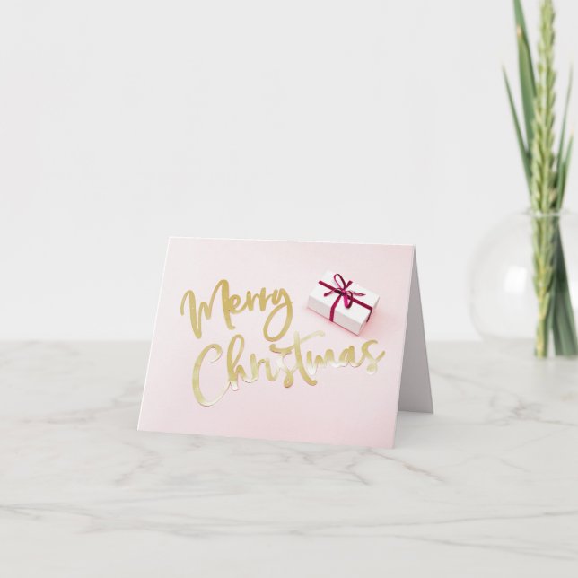 Holiday Cheer Folded Card – Merry Christmas Gift Dankeskarte (Vorderseite)