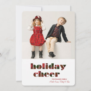 Holiday Cheer Foto Holiday Card Feiertagskarte