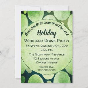Holiday Cheer Wein und Drink Party Einladung