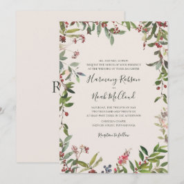 Holiday Chic Botanical | Einladung zur Hochzeit vo