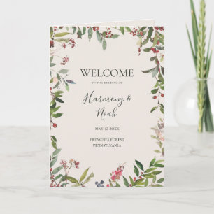 Holiday Chic Botanical Gedeckte Hochzeit mit Cha Programm