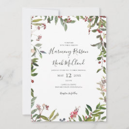 Holiday Chic Botanical | Lässige Hochzeit Einladung