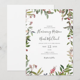 Holiday Chic Botanical | Lässige Hochzeit Einladung