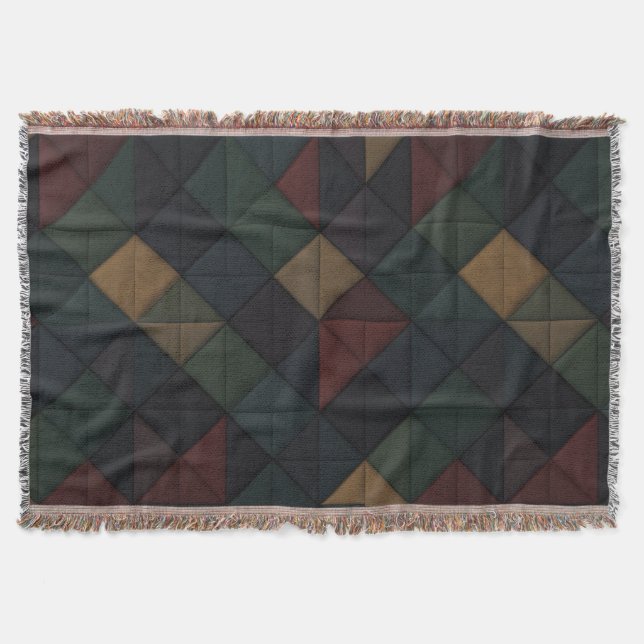 Holiday Chic: Geometrisches Weihnachtsfest Decke (Vorderseite)