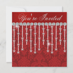 HOLIDAY CHIC SNOWFLAKE Party Einladung