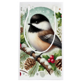 Holiday Chickadee Kleine Geschenktüte