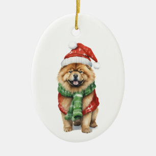 Holiday Chow Ornament - Festivals Hund Lover Xmas
