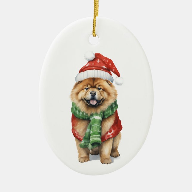 Holiday Chow Ornament - Festivals Hund Lover Xmas (Vorne)