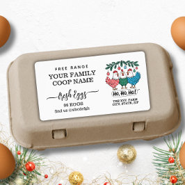 Holiday Christmas Farmhouse Watercolor Egg Carton 