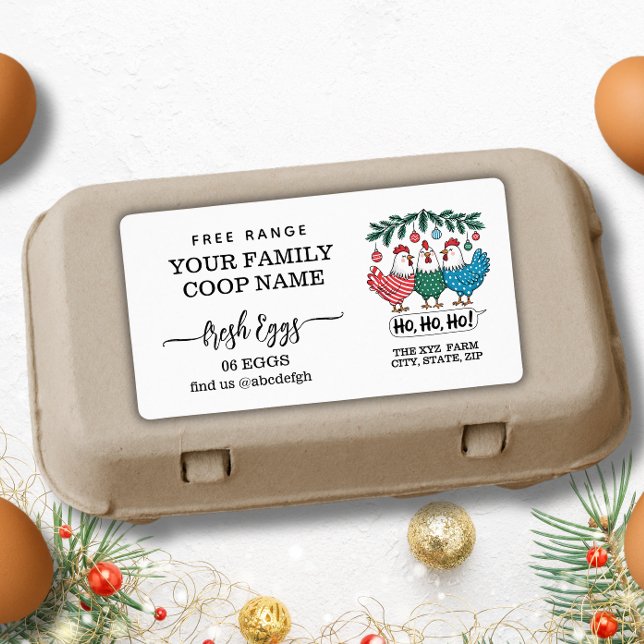Holiday Christmas Farmhouse Watercolor Egg Carton  (Von Creator hochgeladen)