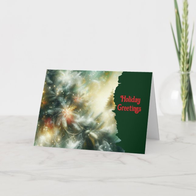 Holiday Christmas Greeting Card Feiertagskarte (Vorderseite)