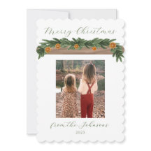 Holiday Citrus Garland - Weihnachtskarte, Script