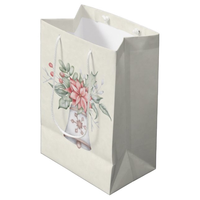 Holiday Classic A Gift Bag Mittlere Geschenktüte (Vorderseite Schrägansicht)