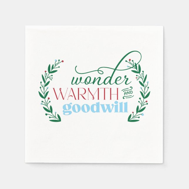 Holiday Cocktail Napkins Serviette (Vorderseite)