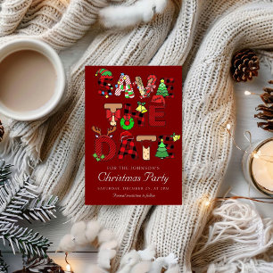 Holiday Cocktail Party Company Weihnachten Save The Date