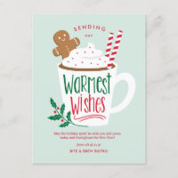 Holiday Cocoa Business Holiday Card Postkarte