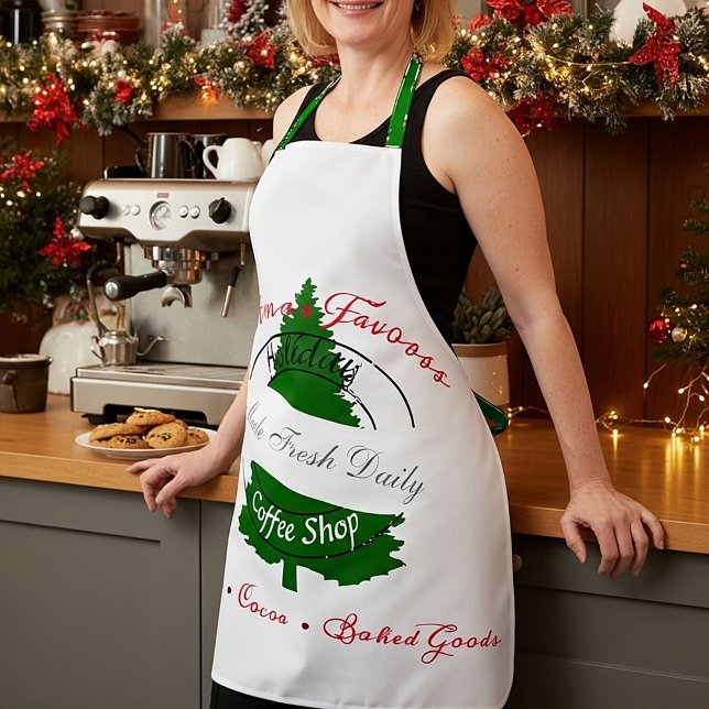 Holiday coffee shop signieren schürze (Von Creator hochgeladen)