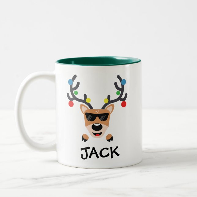 Holiday Coffee Tasse | Coole Rentiere (Links)